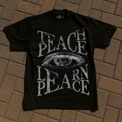 SYNDICATE "TEACH PEACE, LEARN PEACE" TEE