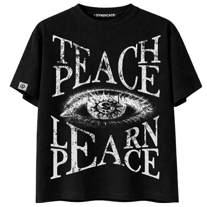 SYNDICATE "TEACH PEACE, LEARN PEACE" TEE