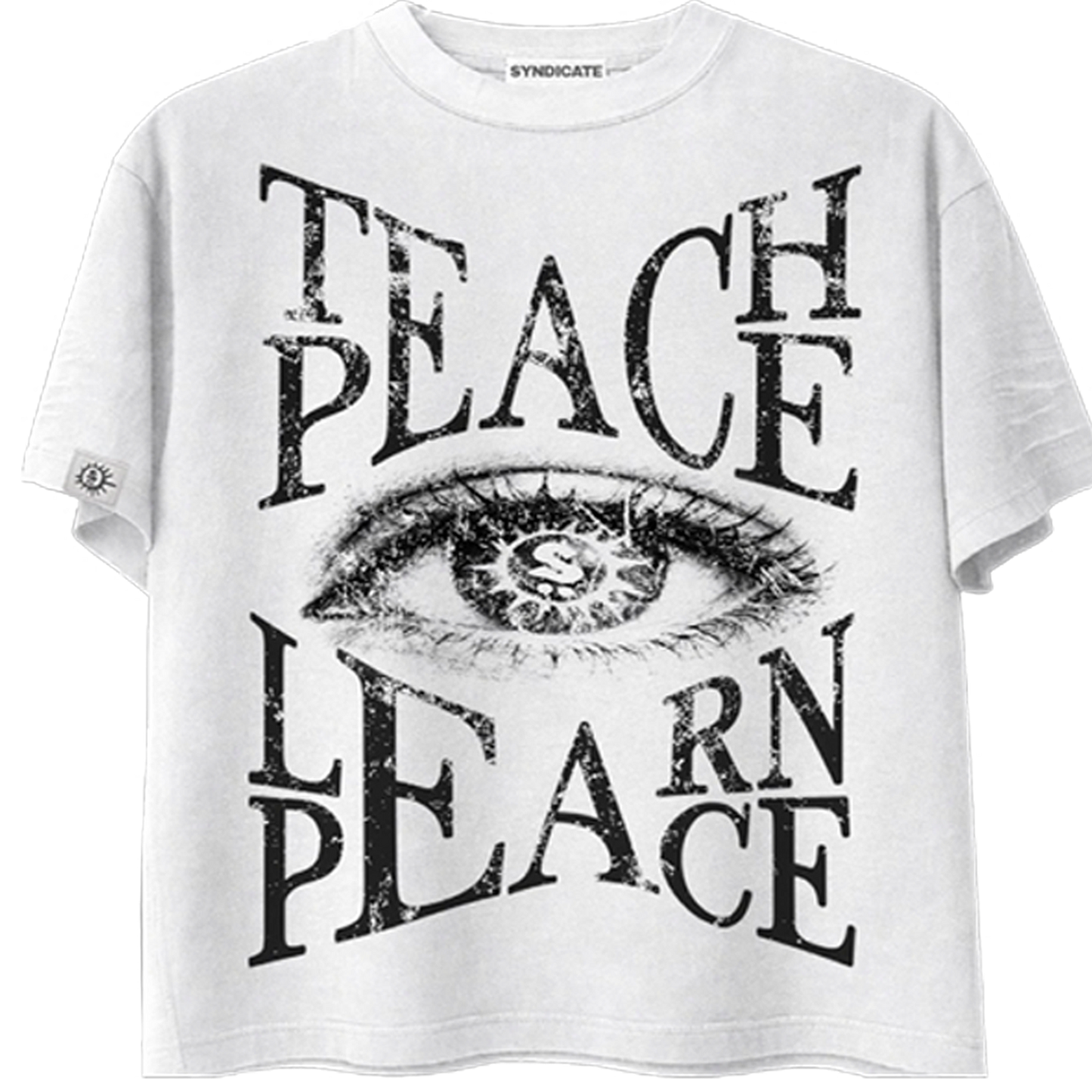 SYNDICATE "TEACH PEACE, LEARN PEACE" TEE