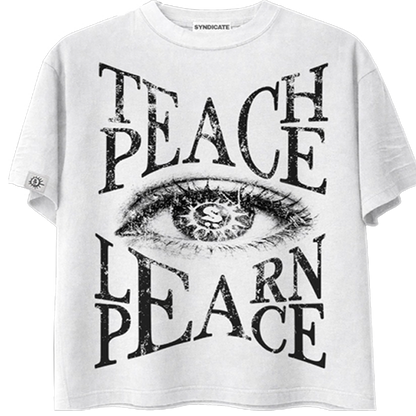 SYNDICATE "TEACH PEACE, LEARN PEACE" TEE
